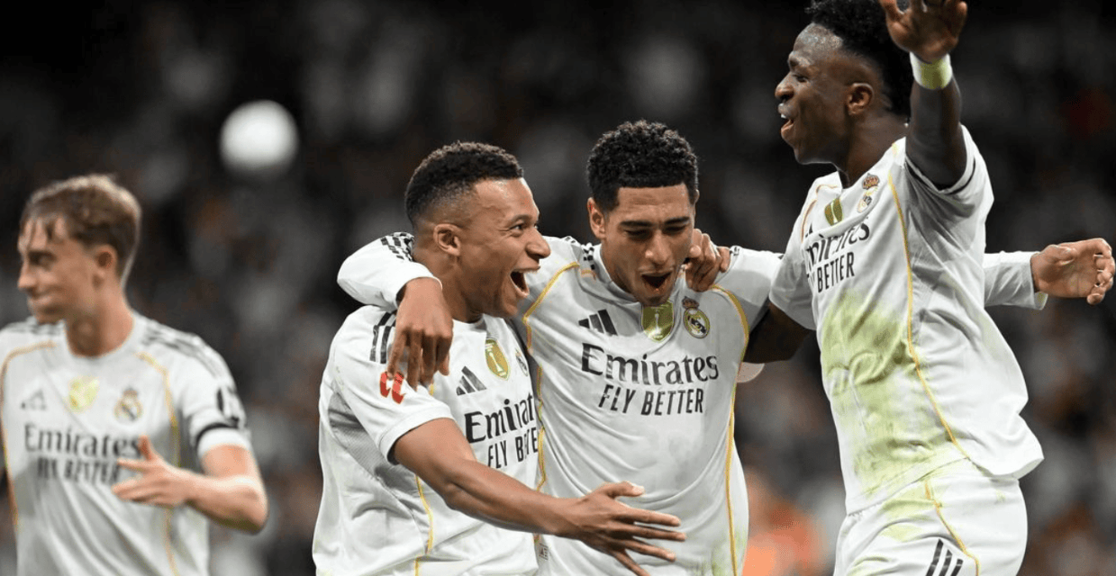 皇马踢疯了:甩开巴萨8分,姆巴佩炸裂表演,连续8场西甲破门